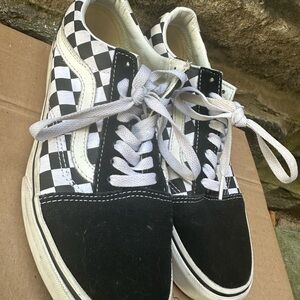 Vans Black and White Checkered Sneakers